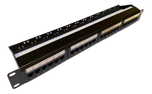 Patch Panel Cat5e 24portas Com Guia Traseiro Certifica Fluke