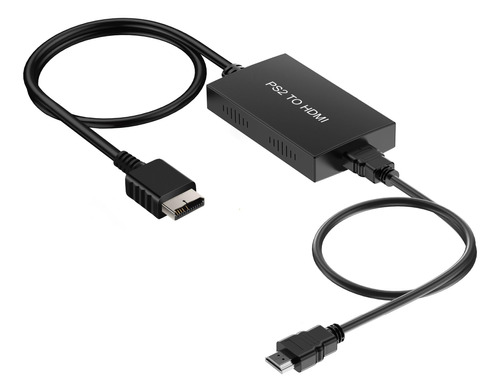 Sheiaier Adaptador Convertidor Ps2 A Hdmi Con Cable Hdmi, Ad