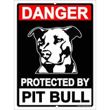 Cuidado Con Pit Bull Pitbull, Perro Pitbull Con Advertencia