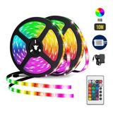 10m Luz Fita Led Colorida 5050 Rgb+cor Branco Frio 12v 