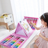 208 Piezas Kid Draw Set Lápiz Lápiz De Colores Acuarelas Bol