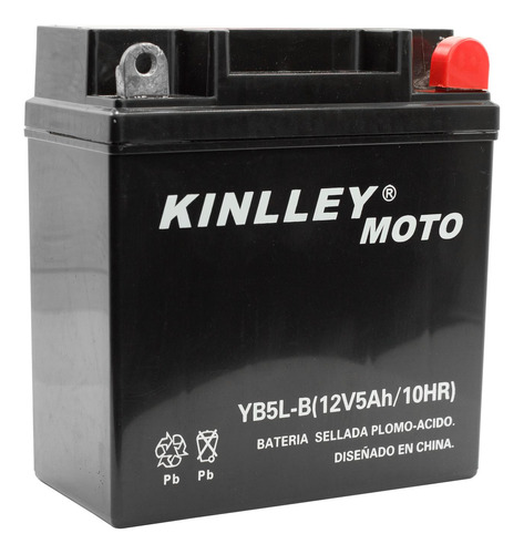 Bateria Yb5l-b 12v 7ah Sellada Para Moto Ybr125 Kinlley