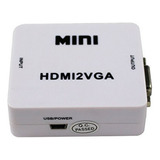 Mini Convertidor De Hdmi A Vga Con Conector De Adaptador De 