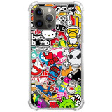 Funda Para iPhone 11 Pro Max Aesthetic Cartoon Sticker Bomb