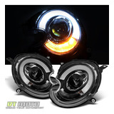 Black 2007-2015 Mini Cooper Drl Led Light Tube Projector Yyk