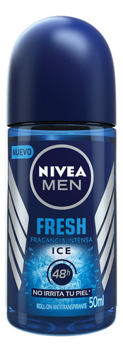 Desodorante Sin Alcohol Nivea Men Fresh Ice Roll On 50ml