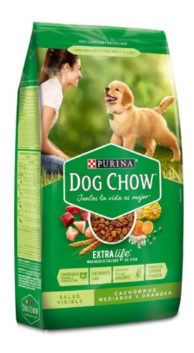 Dog Chow Cachorros Medianos Y Grandes 22 Kg 