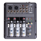 Mixer Consola 4 Canales Parquer Efectos Mp3 Phantom Cuota