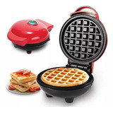 Mini Wafflera Eléctrica Portatil Preparar Desayuno Rápido