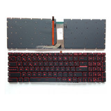 Teclado Portátil Msi Gl62 Español Retroiluminado Rojo