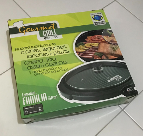 Panela Grill Tamanho Familia 37cm 1200w In Brasil