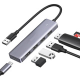 Hub Ugreen 4 Port Usb 3.0 + 1 Puerto Alimentacion