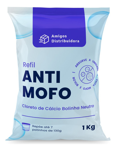 Cloreto De Cálcio Antimofo Em Bolinhas 1kg