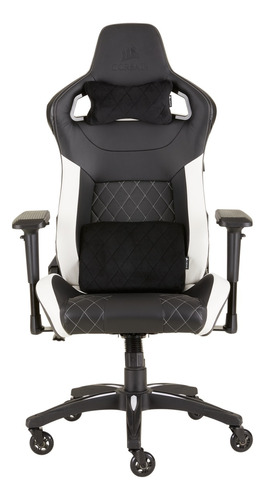 Silla Gamer De Escritorio Corsair T1 Race Negra Y Blanca