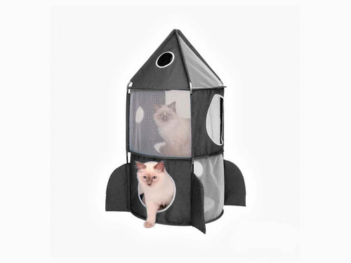 Juego Para Gatos Nave Espacial 3 Pisos Vesper Rocket Catit