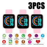 3pcs Hombres Reloj Inteligente Reloj Mujer Para Ios Android