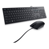 Combo Dell Teclado Ingles + Mouse Usb Km300c-us Color Negro