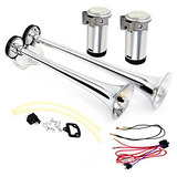 Car Air Horn 165db High And Low Tone 24v Double Tube Tr...