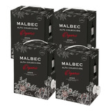 Vino Piedra Negra Bag In Box Malbec 4x3lts 