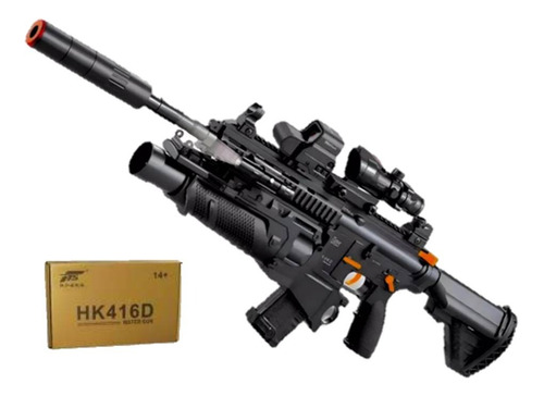 Rifle Lanzagranadas Hk416d Hidrogel Eléctrico Premium 1:1 