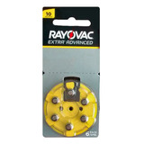 Bateria Pila Rayovac 10 Pr70 Americana Original X6 Audifono