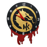 Reloj De Pared Mortal Kombat 1 3d
