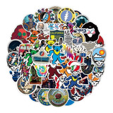 Grateful Dead 50 Calcomanias Stickers De Pvc Vs Agua Rock