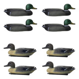 8x Pe Flotante 14 Shot Macho/drake Duck Decoy Par