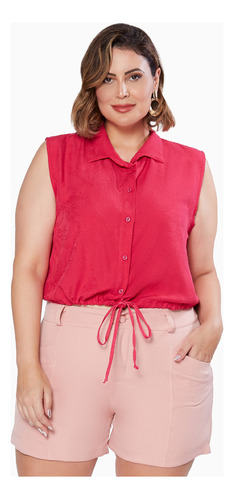 Camisa Confortável Plus Size Feminina Moda Blogueira Leve