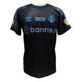 Camisa Jogo Grêmio Libertadores 2024 Soteldo 7 Preta P