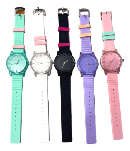 Reloj Casual Deportivo Hombre Mujer Silicona Colores Regalo