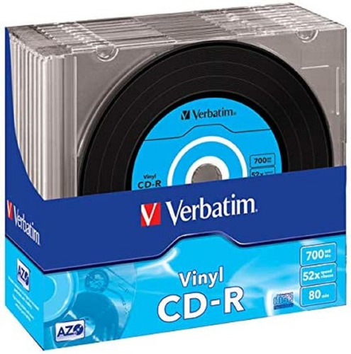 Cds Grabables Verbatim Data Vinilo - 10 X Cd-r - 700 Mb 52x