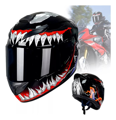 Cascos De Moto Abatible Certificados Dot Con Visor Antivaho