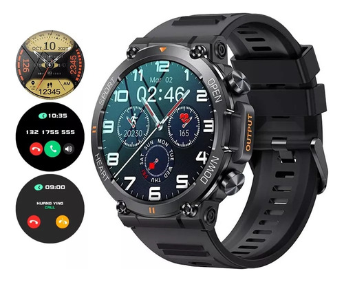 Reloj Inteligente Hombres Bluetooth Smartwatch Impermeables