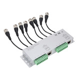 Balun De Vídeo Pasivo 8ch Hd Bnc Macho A Cable Utp Transcept