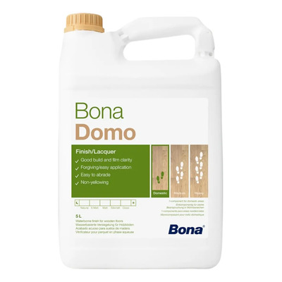 Barniz Mate Bona Domo Base Agua Pisos Madera Interior 5 L | Envío gratis