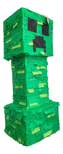 Piñata Nueva Creeper Minecraft 90cm Marca Piñatería Iñiguez