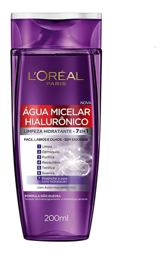 Água Micelar Demaquilante Loreal Paris Hialurônico 200ml