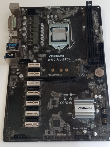 Motherboard H110 Pro Btc+ Y Procesador  Celeron  G3900 