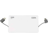 Bateria Portátil 5.000 Mah Usb Oex Slim Pb300 Cabo Micro Usb