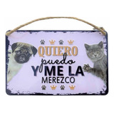 Cartel Letrero Decorativo Petlover Mascotas Regalones