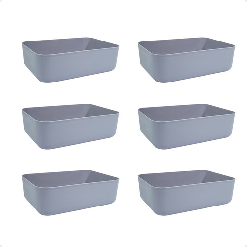 Set X12 Canastos Organizadores Chicos Cajas 26x18x8 Moderna