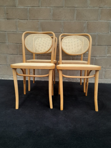 Antiguo Juego Thonet  De 4 Sillas Mod 11 Polonia Originales 