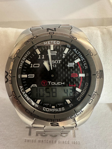 Reloj Tissot T Touch Expert Titanio Carbono Impecable