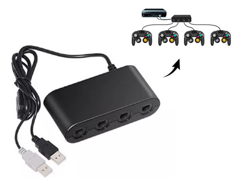 Adaptador X4 Controles Gamecube Gc Para Nintendo Wiiu