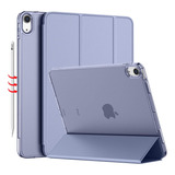 Funda iPad Air 4 Imieet Ligera Delgada Soporte Lápiz Púrpura
