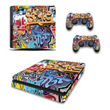 Skin Personalizado Para Ps4 Slim Grafitti (1175)