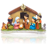 Set De Nacimiento Mini Para Niños Con Luces Led