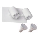 Aplique Living Cocina Baño 2 Luces Techo Pared + Lamp 15w 