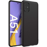 Samsung A51 Carcasa Silicona Antihuellas Slim + Vidrio 9h